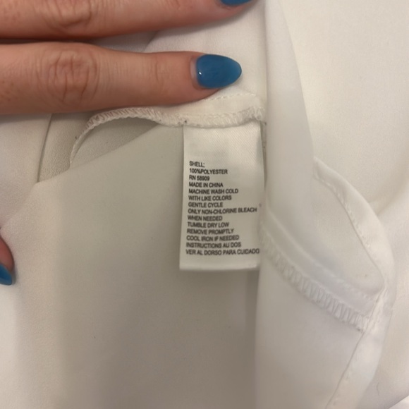 Alex Marie White Blouse Top Work Size L - Picture 4 of 4